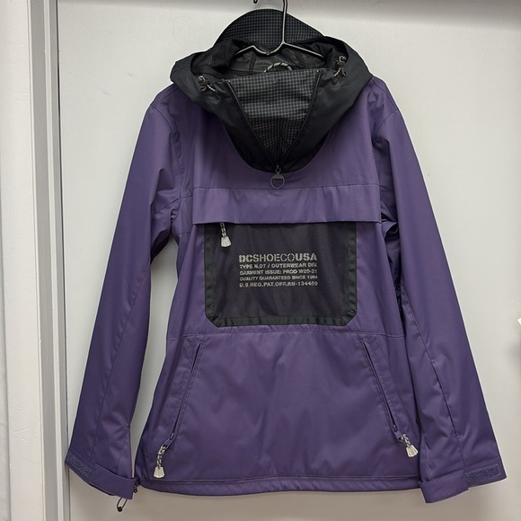DC Shoes Purple & Black 10K Anorak Jacket Size Small - Picture 10 of 11